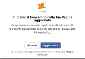 La nuova Fan Page