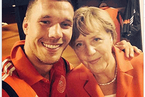 Selfie podolski-merkel