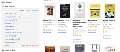Anobii ricerca sulla piattaforma