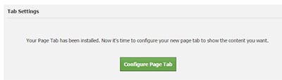 Tab Facebook static frame config