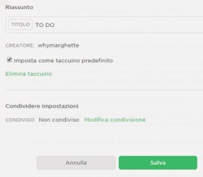 Evernote-gestione taccuini