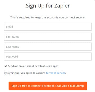 Acquisizione-di-contatti-con-Facebook-e-MailChimp_zapier