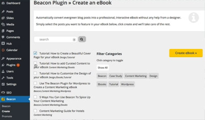 Come creare lead magnet con Beacon_plugin-wp
