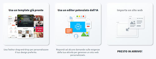 Sito web con Getresponse