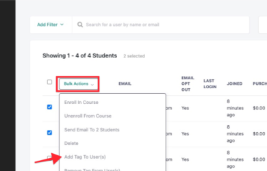 Lead tagging con Teachable